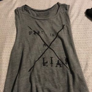 “Fear is a liar” tank